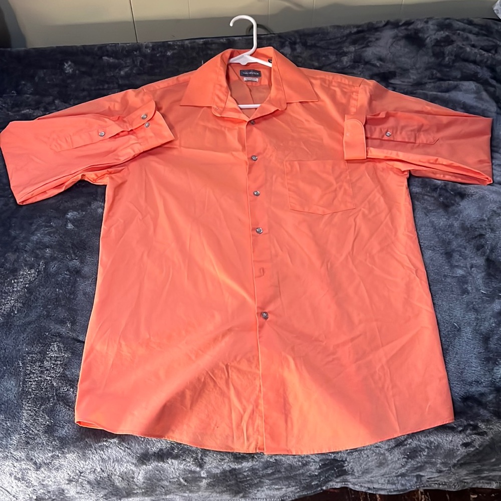 Van Heusen mens long sleeve button down shirt